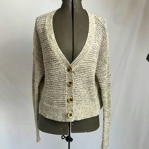 Madewell knitted button down sweater size XS